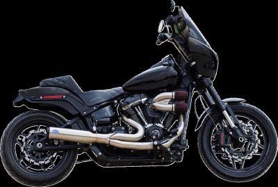 18002684 - S&S Exhaust 2:1 Qualifier Race Only Stainless M8 Softail 2018-23