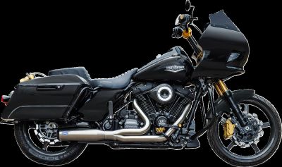 18002686 - S&S Exhaust 2:1 Qualifier Race Only Stainless M8 Touring 2017+