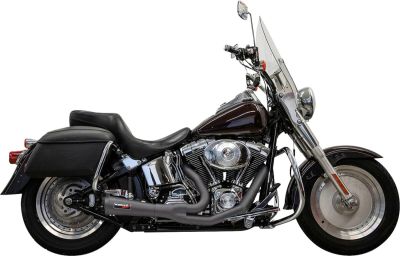 18002735 - BASSANI XHAUST Exhaust 2:1 Ripper Short Black TC Softails 89-2017