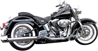 18010452 - BASSANI XHAUST MUFFLER SLASH CUT FOR TRUE DUALS CHROME
