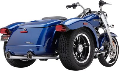 18010814 - COBRA SLIP ON MUFFLERS CHROME FREEWHEELER