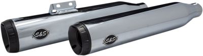18011361 - S&S MUFFLER SLIP ON GRAND NATIONAL CHROME W/BLACK END CAPS