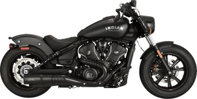 18114810 - V&H HI-OUTPUT SLIP-ON BLACK INDIAN SCOUT
