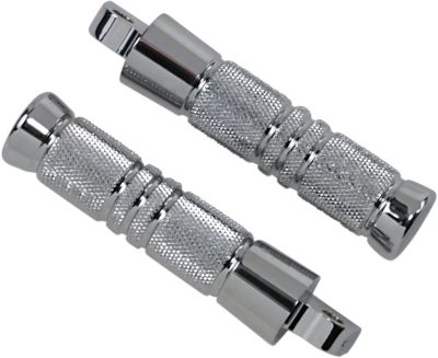 18118503 - ACCUTRONIX FOOT PEGS KNURLED GROOVED FOLDING CHROME