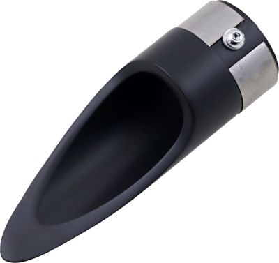 18120199 - BARON EXHAUST TIP FAMILY JEWELS SCALLOPED BLACK