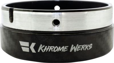 18602574 - KHROME WERKS Exhaust End Cap - Billet Cut Tip - Carbon