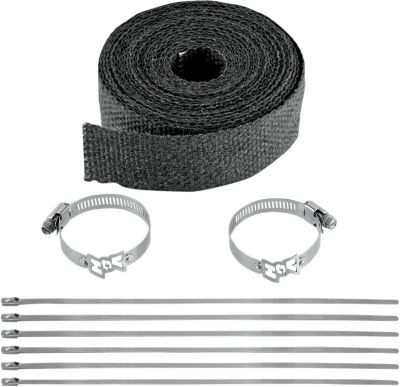 18610622 - V&H EXHAUST WRAP KIT BLACK 25FT
