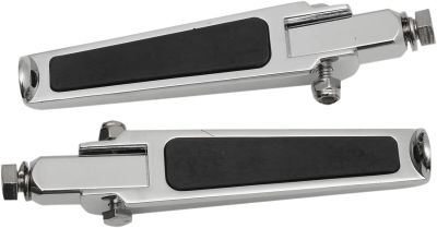 19046452 - DRAG SPECIALTIES FOOTPEGS W/ RUBBER INLAY CHROME BOLT-ON