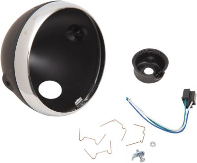 20010824 - EMGO HEADLIGHT SHELL LUCAS STYLE BLACK