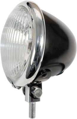 20011450 - EMGO SPOTLAMP ASSEMBLY BATES STYLE 11,5cm BLACK WITH CHROME BEZEL