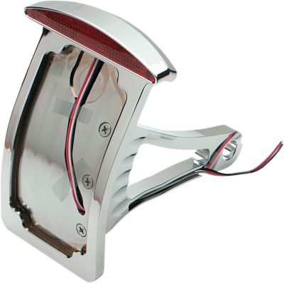 20100552 - DRAG SPECIALTIES TAILLIGHT LED HALF-MOON W/ CURVED VERTICAL SIDE-MOUNT...