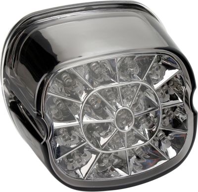 20100745 - DRAG SPECIALTIES TAILLIGHT WEB LED SMOKE LENS W/ BOTTOM TAGLIGHT