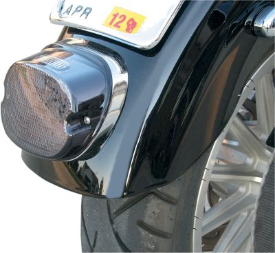 20100769 - DRAG SPECIALTIES TAILLIGHT LOW-PROFILE LED SMOKE LENS W/ TOP TAGLIGHT