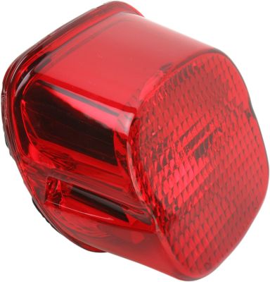 20100783 - DRAG SPECIALTIES TAILLIGHT LAYDOWN LED RED LENS W/ BOTTOM TAGLIGHT