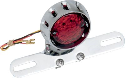 20100796 - DRAG SPECIALTIES CUSTOM BOBBER LED TAILLIGHT AND LICENSE PLATE MOUNT C...