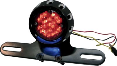 20100797 - DRAG SPECIALTIES CUSTOM BOBBER LED TAILLIGHT AND LICENSE PLATE MOUNT B...