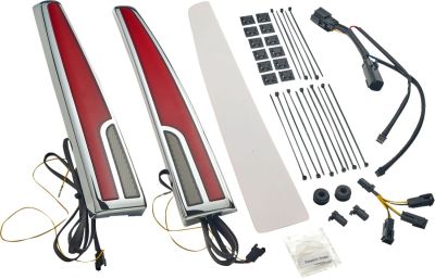 20101520 - CIRO 3D TAILLIGHT LED TRI GLIDE RED LENS CHR