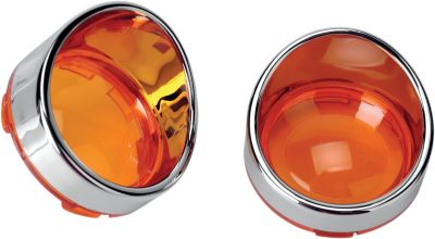 20200397 - DRAG SPECIALTIES REPLACEMENT LENS OEM DEUCE-STYLE AMBER W/ VISOR