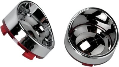 20200401 - DRAG SPECIALTIES REPLACEMENT LENS OEM DEUCE-STYLE RED/MIRROR W/ VISOR