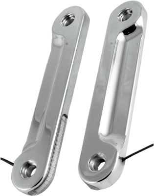 20200480 - ALLOY ART LIGHT TURN SIGNAL FORK MOUNTED LED FRONT CHROME