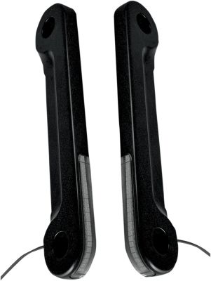 20200481 - ALLOY ART LIGHT TURN SIGNAL FORK MOUNTED LED FRONT BLACK