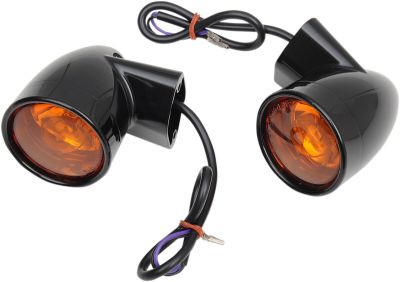 20200602 - DRAG SPECIALTIES REAR TURN SIGNALS BULLET STYLE BLACK TOURING 94-14