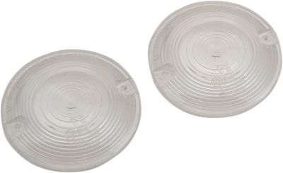 20200638 - DRAG SPECIALTIES TURN SIGNAL LENSES FLAT-STYLE CLEAR