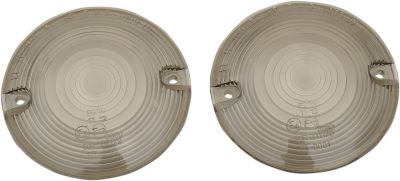 20200640 - DRAG SPECIALTIES TURN SIGNAL LENSES FLAT-STYLE SMOKE