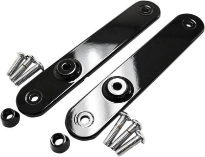 20200895 - DRAG SPECIALTIES GLOSS BLACK TURN SIGNAL RELOCATION MOUNTS