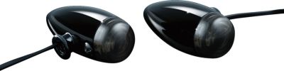 20201043 - Küryakyn MINI BULLETS AMBER LED SMOKE LENS BLACK