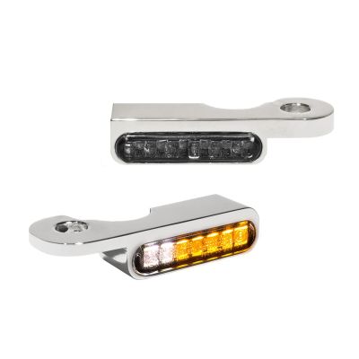 20201498 - HeinzBikes Handlebar Mounting LED Blinkers w/Position Light Chrome