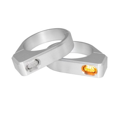 20201512 - HeinzBikes Turn-Signal ZC-Line Micro LED Fork Mounting Silver