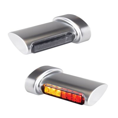 20201704 - HeinzBikes Turn-Signal, Brake, Run Winglets LED 3-in-1 Chrome/Matt