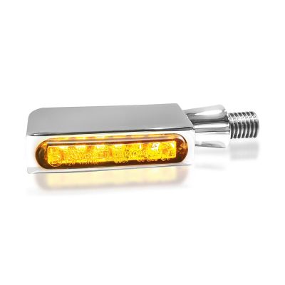 20201712 - HeinzBikes Turn-Signal BLOKK-Line LED Amber/Chrome