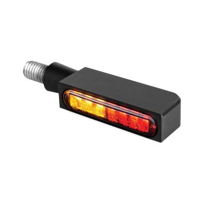 20201715 - HeinzBikes Turn-Signal 3-in-1 BLOKK-Line LED w/Position Light Black