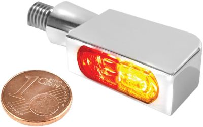 20201774 - HeinzBikes Turn-Signal 3-in-1 BLOKK-Line Micro LED Light Chrome