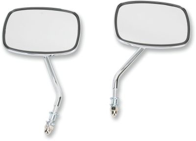 2021706 - EMGO MIRRORS SHORT STEM BOLT-ON LEFT AND RIGHT CHROME