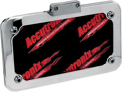 20300293 - ACCUTRONIX LICENSE PLATE FRAME WITH LIGHT POLISHED