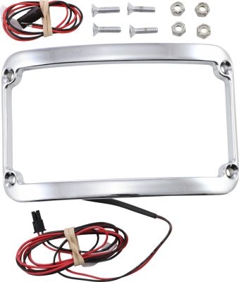 20300839 - KLOCK WERKS LICENSE PLATE FRAME WITH LIGHT CHROME