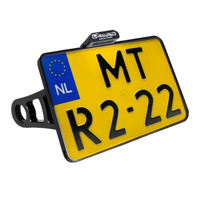 20301417 - HeinzBikes SIDE MOUNT LICENSE PLATE HOLDER W/TL ALU BLK (NL) (XL)