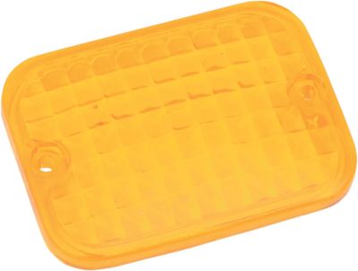 20400299 - DRAG SPECIALTIES REPLACEMENT LENS RECTANGULAR MARKER LIGHT AMBER
