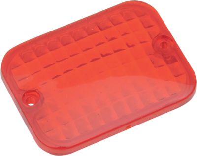 20400300 - DRAG SPECIALTIES REPLACEMENT LENS RECTANGULAR MARKER LIGHT RED