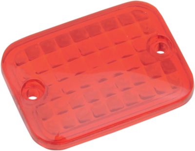 20400302 - DRAG SPECIALTIES REPLACEMENT LENS MINI-RECTANGULAR MARKER LIGHT RED