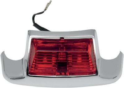 20400582 - DRAG SPECIALTIES REAR FENDER TIP LIGHT RED LENS CHROME