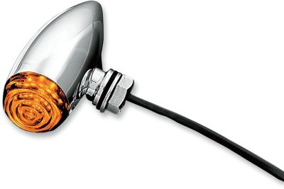 20400859 - Küryakyn MINI BULLETS AMBER LED SMOKE LENS CHROME