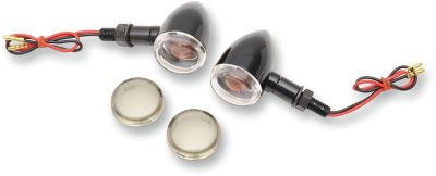20401040 - DRAG SPECIALTIES MINI-DEUCE MARKER LIGHTS STUD-MOUNT CLEAR/SMOKE LENS ...