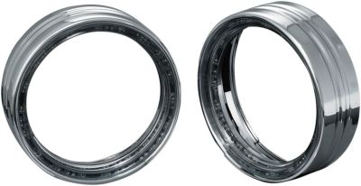 20401046 - Küryakyn LED HALO PASSING LAMP TRIM RINGS CHROME