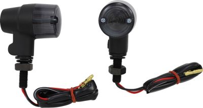 20401143 - K&S TECHNOLOGIES MARKER LIGHT ROUND #3 ALUMINUM BLACK BODY SMOKE LENS