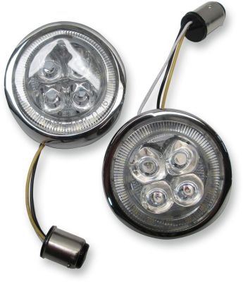 20402017 - CIRO 3D SIGNAL LIGHT INSERTS FANG FRONT CHROME