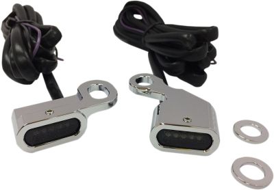 20402133 - DRAG SPECIALTIES LIGHTS MARKER HANDLEBAR CHROME/SMOKE LED